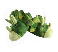 HANDKEI Dessin animé mignon intérieur pantoufles chaud doux hiver en peluche Home chaussures (Dinosaures, Adulte, Femme, 37, Numérique (intervalle), Système Taille Chaussures EU, 40, Moyen)