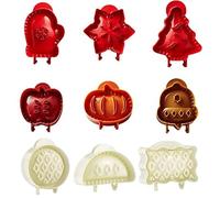 Handkuchenform,Weihnachten Keksformen Handkuchenformen Festlich Herbst Taschen Kuchenformen Backen für Party Gebäck Backen,Handkuchenform Presse Und Cutter (A+B+C)