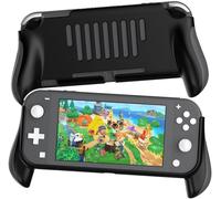 Handle Holder for Switch Lite,Ergonomic Handle and Protective Case for NS Switch Lite Controller Accessories-Black