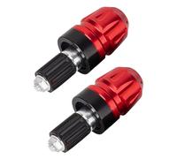 Handlebar End Caps, Aluminum Alloy Cover, Motorcycle Counterweight Grip Ends, for Motorbike Scooter Touring Commuting Cycling Riders