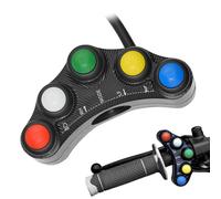 Handlebar led waterproof - Switch handlebar momentary for motorcycle | 22mm Motorcycle Handlēbar Mount light ignition Switch motorbike Push Button Headlight Brake Fog Lights ON/OFF(B)