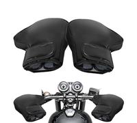 Handlebar Mittens - Warm Riding Grip Gloves, Windproof Motorcycle Handlebar Covers, PU Leather and Cotton Insulated Mittens for Motorcycle Dirtbike Scooter Bike Snowmobile Winter Daily Commuting Trip