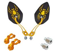 Handlebar Rear View Mirrors For Mountain Road Bike, 2pcs bike rear view mirrors with Wide Angle Mirror, Adjustable Rotatable Handlebar for Mountain Bike, Bicycle Rearview Mirror