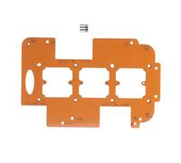 Handleless Slotting Template | 3 in 1 Design for Cabinet/Wardrobe/Furniture | R20 R25 R30 Radius & 5 Hole Positions | 8mm Thick Engineering Plastic Jig