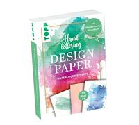 Handlettering Design Paper Block Watercolor-Effekte A6