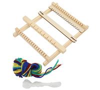 HandLoom, en bois bricolage main tricotage machine de tissage grand cadre tissage tapisseries écharpes Heddle Bar pour les enfants débutants