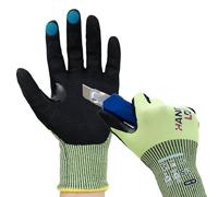 HandLove ANSI A9 Gants résistants aux coupures, gants de travail de sécurité, résistants aux coupures, en nitrile, antidérapants, sculpture sur bois, jardinage, pêche, coupe du verre, réparation