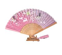 Handmade Bambooz Folding Fan, Chinese Style Handheld Fan