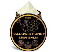 Handmade Baume pour la peau au sébum et au miel 100 % avec herbe et miel sauvage cru, hydratant polyvalent pour le corps et le visage pour peaux sensibles 2 ml