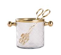Handmade Brass Glass Ice Bucket with Ice Clip Dining Table Cooler Wine Wine Rack Ice Bucket Champagne Can Cooler