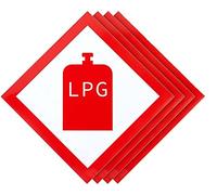 Handmade by Stukk Lot de 4 autocollants en vinyle pour bouteille de gaz GPL