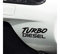 Handmade By Stukk Turbo Diesel Fun Fun Fun Fun Sticker Decal Sticker Étanche Vinyl Decor 12.9cm x 5cm - Noir