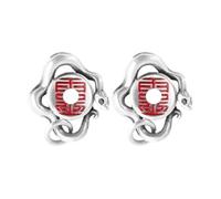 Handmade Cinnabar Snake Bead Pendant,Guardian Serpent Protection Amulet for Jewelry Making,Unisex Gift for Women Men,Yoga Meditation (2)