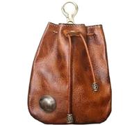 Handmade Cowhide Retro Storage Bag, Portable Retro Handmade Key Pouch, Retro Coin Purse Handmade Leather Wallet (Brown)