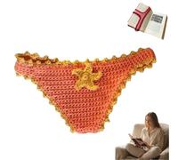 Handmade Crochet Bikini Bookmark,Funny Crochet Underwear Shaped Book Page Holder,Reusable Handmade Bikini Reading Bookmarks for Book Lovers,Writers,Teachers and Women (G)