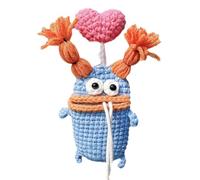 Handmade Crochet Key Case - Sausage Mouth Car Cover, Plush Yarn Holder | Knitted Soft Travel Lock Bag Accessory With Cute Handmade All Around Protection For Car Keys