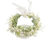 Handmade Flower Wreath Boho Crown Headband For Women Wedding Party Tiara Garland Adjustable Headpiece Accessories(Set1)