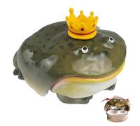 Handmade Frog Wireless Earphone Protector Case, Earbuds Case with Soft Anti-Scratch Protection, Creative Animals Design for Daily Use & Gift Ideas (Crown,for airpods Pro 1/2)