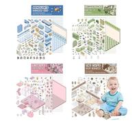 Handmade House Stickers | Fun Cartoon Stickers For Supermarket, Coffee Shop, Restaurant, Bookstore Cute Scene House Stickers | Handmade Cartoon Stickers For Coffee Shops, Restaurants, Supermarke