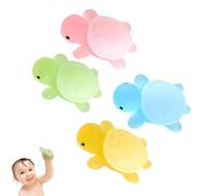 Handmade Kids Soap, Turtle Shape, 4x Creative Cute Soap, Gentle Cleansing & Moisturizing, Natural Mild Body Wash, Fun Bath Time Gift for Boys & Girls, Home Bathroom Use