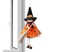 Handmade Kitchen Witch Doll - Hangable Witch Ornament Collectible | Haunted House Holiday Decor Figurine, Outdoor Kitchen Decoration Doll, Handmade Kitchenn Witchh Dolll For Festive Seasonal Display