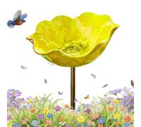 Handmade Metal Flower Garden Stake, 2026 New Metal Flowers for Garden, Poppy Bird Bath, Rustproof Me-tal, Handcrafted Me-tal Flower Art, Perfect for Flowers Beds & Pathways (D,1pc)