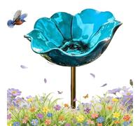 Handmade Metal Flower Garden Stake, 2026 New Metal Flowers for Garden, Poppy Bird Bath, Rustproof Me-tal, Handcrafted Me-tal Flower Art, Perfect for Flowers Beds & Pathways (E,3pcs)