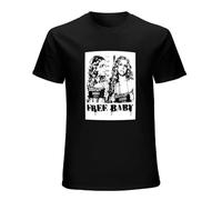 Handmade Noodles Free Baby 3 from Hell Horror Movie Devil's Rejects Corpses Zombie Casual Custom Short Sleeve Cotton T Shirt Black XXL