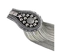 Handmade Patch Tassel Big Applique Épaule Broche Accessoires, One Size, Acrylique