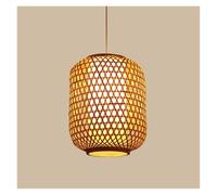 Handmade Pendant for Island, Living Dining Room Chandelier Over Kitchen Sink Industrial Wicker Light Fixture E27 Compatible(25 * 40cm)