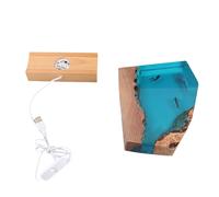 Handmade Resin Desk Art Ornament, Whale Shark and Diver Night Light with LED, Underwater Ocean Scene Lamp with Wooden Base for Bedside Table Home Decor Gift