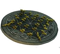 Handmade Slate Bagh Chal (Moving Tigers) Nepal Traditionnelle Boardgame & Pieces