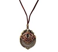 Handmade Tarot Vision Pendant,All-Seeing Eye Necklace,Rotatable Symbol Pendants,Spiritual Guidance,Fate Insights,Smooth Rotation (Gold-D)