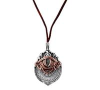 Handmade Tarot Vision Pendant,All-Seeing Eye Necklace,Rotatable Symbol Pendants,Spiritual Guidance,Fate Insights,Smooth Rotation (Silver-D)