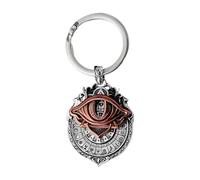 Handmade Tarot Vision Pendant,All-Seeing Eye Necklace,Rotatable Symbol Pendants,Spiritual Guidance,Fate Insights,Smooth Rotation (Silver-B)