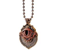 Handmade Tarot Vision Pendant,All-Seeing Eye Necklace,Rotatable Symbol Pendants,Spiritual Guidance,Fate Insights,Smooth Rotation (Gold-C)