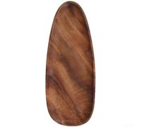 Handmade Walnut Wood Tray Irregular Shape Fruit Plate(D) | Solid walnut construction, unique patterns, irregular artistic shape, smooth hand-polished finish