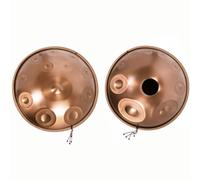 Handpan 22 Pouces, 21 Notes, 440 Hz, En Fa# Mineur, Tambour En Acier Avec Housse Souple, Percussion Harmonique Pour La Sonothérapie, La Méditation Personnelle Et Le Yoga Gold