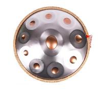 ORANGES Handpan 440Hz/432Hz Meditation Instrument D Minor Tambour à Main Professionnel Cadeau Handpan Drum en Acier avec Sac de Transport and Trépied (Color : 10 Notes, Size : 440Hz)