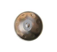 Handpan 9 Notes Ré Mineur, Instrument de Percussion Mélodique, Son Apaisant et Relaxant, Idéal pour Méditation et Musique Thérapeutique, Couleur Beige - Beige