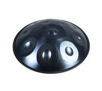 Handpan Débutan Drum Instrument 9/10/12 Notes 22 Pouces Instrument De Percussion 440hz Hand Tuning Handpan Includes Soft Bag Mallets Stand pour La Méditation Le Yoga(Blue,10 Notes)