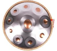 Handpan Drum 12 Notes 22 Pouces Acier Handpan pour Adultes 440hz/432hz Hand Pan 9 Notes pour Les Débutants Cadeau pour Enfants Méditation avec Sac De Casserole Doux, 10 Notes, 440Hz