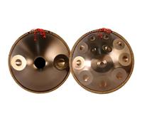 Handpan Drum 14 notes Instrument de percussion 55,9 cm avec son pur et résonance de l'âme pour la méditation, le yoga, l'éducation musicale