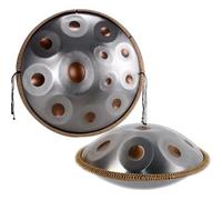 Handpan Drum 432 Hz/440 Hz, Tambour À Languettes En Acier 9/10/12 Notes Pour Débutants Et Professionnels, Instruments De Percussion En Ré Mineur De 22 Pouces(12Note,432Hz)