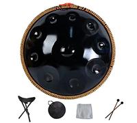 Handpan Drum 9 10 12 14 notes Instrument de percussion professionnel avec sac de voyage, corde décorative et maillets pour la méditation Yoga Zen