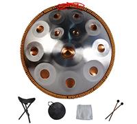 Handpan Drum 9 10 12 14 notes Instrument de percussion professionnel avec sac de voyage, corde décorative et maillets pour la méditation Yoga Zen