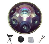 Handpan Drum 9 10 12 14 notes Instrument de percussion professionnel avec sac de voyage, corde décorative et maillets pour la méditation Yoga Zen