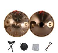 Handpan Drum 9 10 12 14 notes Instrument de percussion professionnel avec sac de voyage, corde décorative et maillets pour la méditation Yoga Zen
