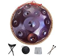 Handpan Drum 9 10 12 14 notes Instrument de percussion professionnel avec sac de voyage, corde décorative et maillets pour la méditation Yoga Zen
