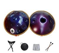 Handpan Drum 9 10 12 14 notes Instrument de percussion professionnel avec sac de voyage, corde décorative et maillets pour la méditation Yoga Zen